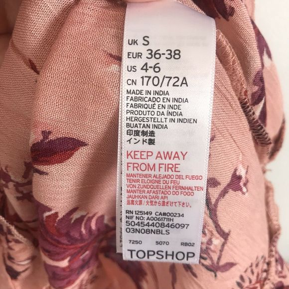 Topshop Floral Cold Shoulder Viscose Romper - Picture 6 of 10